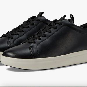 Vionic Black Leather Paisley Sneakers SZ 8.5